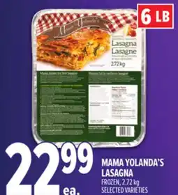 Metro MAMA YOLANDA'S LASAGNA offer