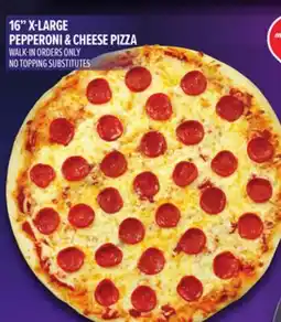 Metro 16 X-LARGE PEPPERONI & CHEESE PIZZA offer