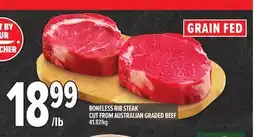 Metro BONELESS RIB STEAK CUT FROM AUSTRALIAN GRADED BEEF offer