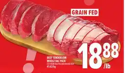 Metro FRESH GRAIN FED BEEF TENDERLOIN WHOLE VAC PACK offer