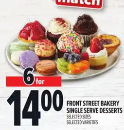 Metro FRONT STREET BAKERY SINGLE SERVE DESSERTS offer