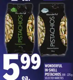 Metro WONDERFUL IN-SHELL PISTACHIOS offer