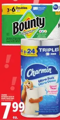 Metro CHARMIN BATHROOM TISSUE OR BOUNTY PAPER TOWEL offer