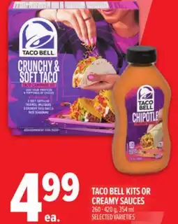 Metro TACO BELL KITS OR CREAMY SAUCES offer