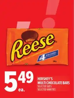 Metro HERSHEY'S MULTI CHOCOLATE BARS offer