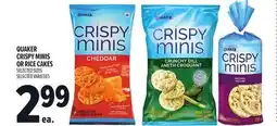 Metro QUAKER CRISPY MINIS OR RICE CAKES offer