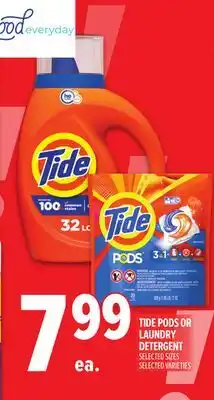 Metro TIDE PODS OR LAUNDRY DETERGENT offer