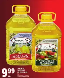 Metro SAPORITO VEGETABLE OR CANOLA OIL offer