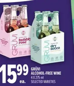 Metro GRÜVI ALCOHOL-FREE WINE offer