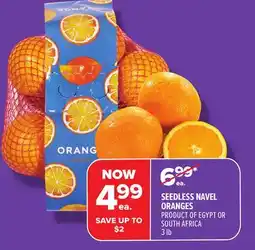 Metro SEEDLESS NAVEL ORANGES offer