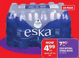 Metro ESKA NATURAL SPRING WATER offer