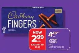 Metro CADBURY FINGERS offer