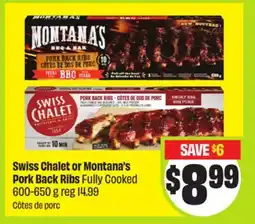 FreshCo Swiss Chalet or Montana's Pork Back Ribs Fully Cooked offer