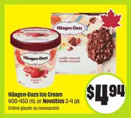 FreshCo Häagen-Dazs Ice Cream 400-450 mL or Novelties 3-4 pk offer