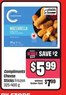 FreshCo Compliments Cheese Sticks Frozen offer
