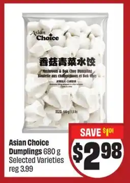 FreshCo Asian Choice Dumplings 680 g Selected Varieties - LNY offer