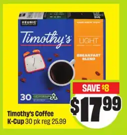 FreshCo Timothy's Coffee K-Cup offer