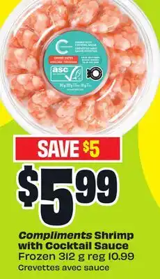 FreshCo Compliments Shrimp with Cocktail Sauce Frozen offer