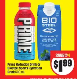 FreshCo Prime Hydration Drink or Biosteel Sports Hydration Drink offer