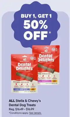 Petvalu ALL Stella & Chewy's Dental Dog Treats offer