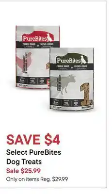 Petvalu Select PureBites Dog Treats offer