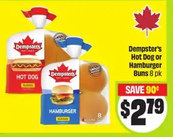 FreshCo Dempster's Hot Dog or Hamburger Buns offer