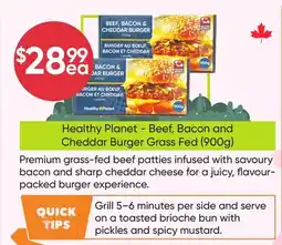 Healthy Planet Healthy Planet - Beef, Bacon and Cheddar Burger Grass Fed offer