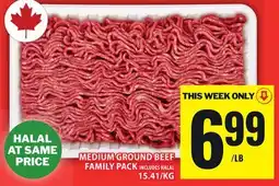Food Basics MEDIUM GROUND BEEF FAMILY PACK offer