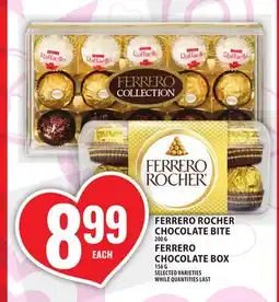 Food Basics FERRERO ROCHER CHOCOLATE BITE, FERRERO CHOCOLATE BOX offer