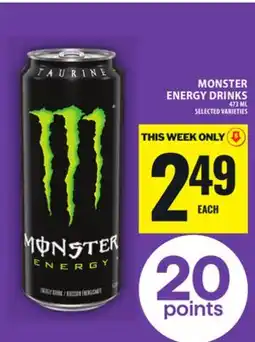 Food Basics MONSTER ENERGY DRINKS offer
