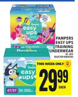 Food Basics PAMPERS EASY UPS TRAINING UNDERWEAR offer