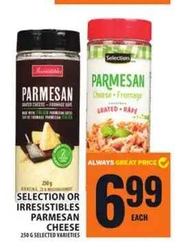 Food Basics SELECTION OR IRRESISTIBLES PARMESAN CHEESE offer