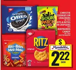 Food Basics CHRISTIE COOKIES OR CRACKERS OR BITS & BITES OR CRIPSERS OR MAYNARDS CANDY offer