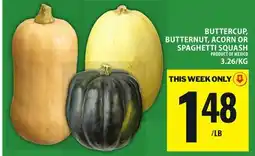 Food Basics BUTTERCUP, BUTTERNUT, ACORN OR SPAGHETTI SQUASH offer