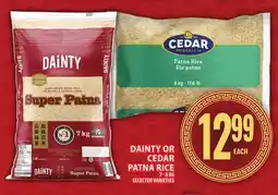 Food Basics DAINTY OR CEDAR PATNA RICE offer