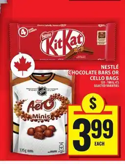 Food Basics NESTLÉ CHOCOLATE BARS OR CELLO BAGS offer