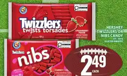 Food Basics HERSHEY TWIZZLERS OR NIBS CANDY offer