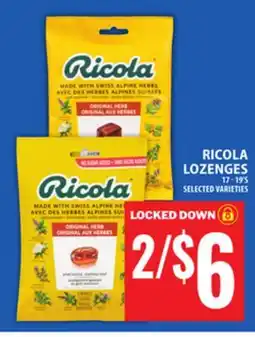 Food Basics RICOLA LOZENGES offer