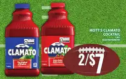 Food Basics MOTT'S CLAMATO COCKTAIL offer