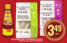 Food Basics KJ DUMPLINGS OR MAGGI SAUCE offer