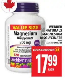 Food Basics WEBBER NATURALS MAGNESIUM BISGLYCINATE offer