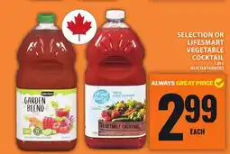 Food Basics SELECTION OR LIFESMART VEGETABLE COCKTAIL offer