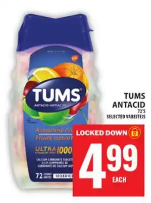 Food Basics TUMS ANTACID offer