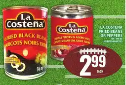Food Basics LA COSTENA FRIED BEANS OR PEPPERS offer