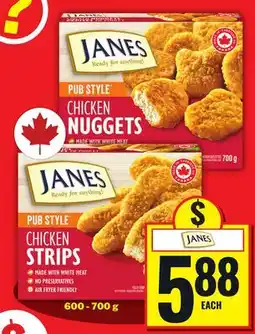 Food Basics JANES CHICKEN NUGGETS, JANES CHICKEN STRIPS offer