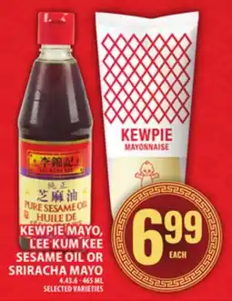 Food Basics KEWPIE MAYO, LEE KUM KEE SESAME OIL OR SRIRACHA MAYO offer