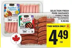 Food Basics SELECTION FRESH PORK SAUSAGES FAMILY PACK offer