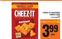 Food Basics CHEEZ-IT CRACKERS FAMILY SIZE offer