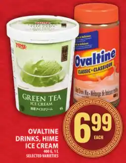 Food Basics OVALTINE DRINKS, HIME ICE CREAM offer