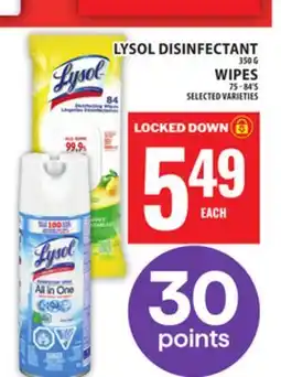 Food Basics LYSOL DISINFECTANT OR WIPES offer